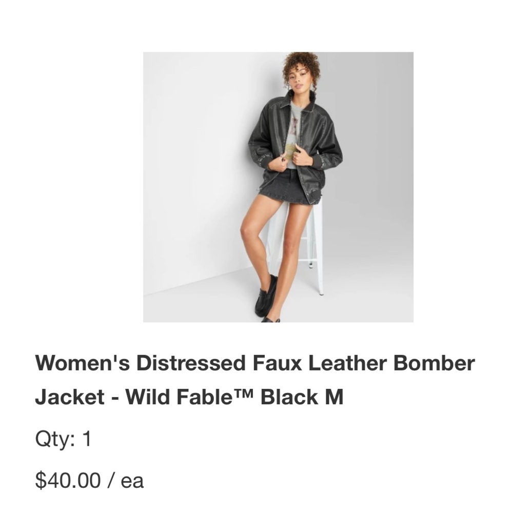 Wild Fable Women's Bomber Jacket